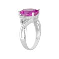 thumbnail image 2 of 7.50 Carat (ctw) Lab-Created Pink Sapphire Infinity Ring in Sterling Silver, 2 of 4