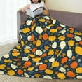 thumbnail image 6 of Salouo Autumn Pumpkin Maple Leaf Plants Print Bed Blankets,Flannel Blanket Comfortable Air Conditioning Blanket Lightweight Blanket for Sofa Bed Travel & Couch -60"x50", 6 of 8