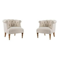 2 Piece Chair Set of Tufted Accent Chair