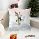 thumbnail image 1 of Funda De Almohada De Tela Funda De Almohada Navideña De 45x45cm, Funda De Cojín De Sofá De Tela Multicolor Para Decoración Festiva De Sala De Estar (1 Unidad) Rkxzt, 1 of 6