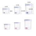 thumbnail image 2 of CRILSTYLEO De Plástico Transparente Para Almacenamiento De Secos Con Para Cocina, 2 of 8