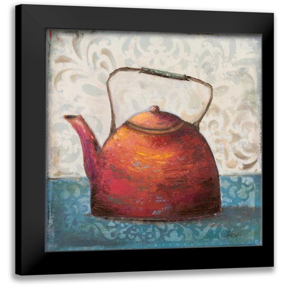 Pinto, Patricia 12x12 Black Modern Framed Museum Art Print Titled - Red Pots I