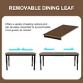 thumbnail image 6 of Harper & Bright Designs Vintage Extendable Dining Table Set for 6, Rectangle Rustic Farmhouse Kitchen Table Set with Removable Leaf and with 6 Chairs for Kictchen, Black+Brown, 6 of 17