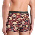 thumbnail image 4 of Rateoe Skull record Guitar music Mens Boxer Briefs Poly Spandex Performance Boxer Briefs Underwear Hem Boxer Briefs - Large, 4 of 8
