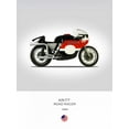 thumbnail image 2 of Rogan, Mark 12x14 White Modern Wood Framed Museum Art Print Titled - HD KR TT Road Racer 1968, 2 of 4