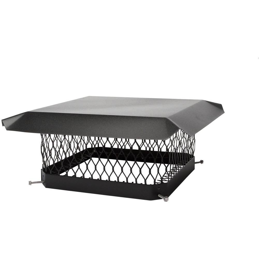 Shelter SC1818 SingleFlue Black GalvanizedSteel Chimney Cap (18" x 18