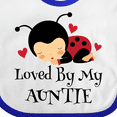 thumbnail image 4 of Inktastic Loved by My Auntie Ladybug Boys or Girls Baby Bib, 4 of 4