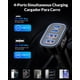 thumbnail image 2 of Cargador de coche USB C TIBEITA de 90 W superrápido de 4 puertos para iPhone, 2 of 8