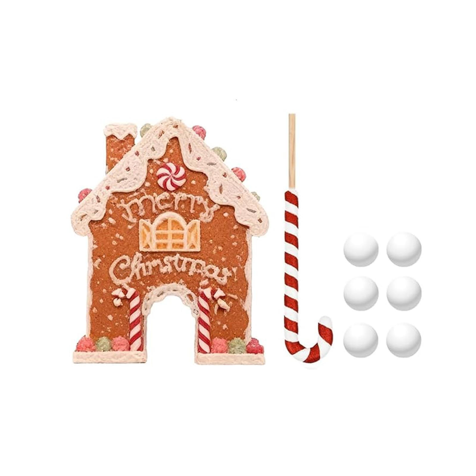 Weihnachts-Minigolf-Set Lebkuchenhaus-Thema – Wiederverwendbares Indoor-Golfspiel Für Partys & Familien