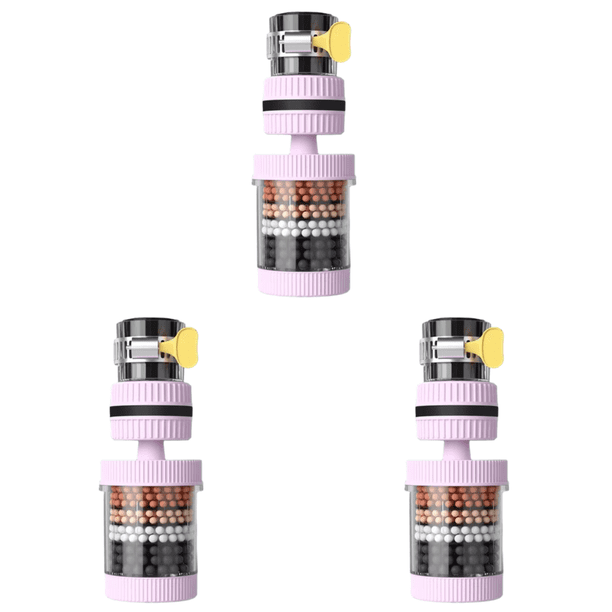Filtro 6 Capas Universal 360 Rotación Purificador Grifo para () Rosa