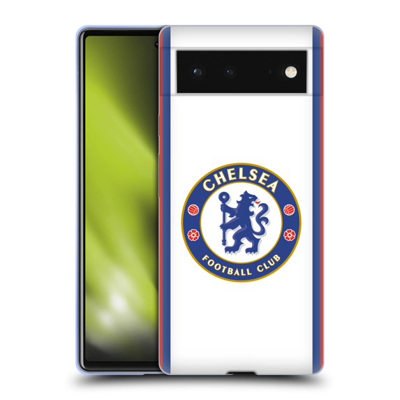 Head Case Designs Officially Licensed Chelsea Football Club 2019/20 Kit Away Soft Gel Case Compatible with Google Pixel 6