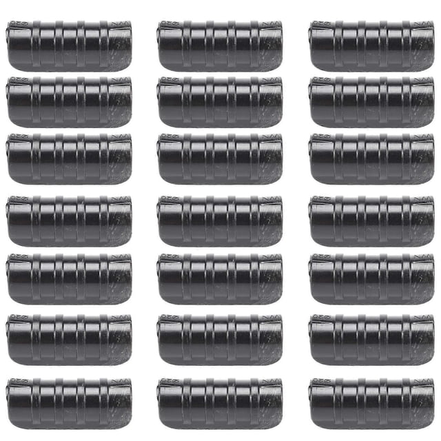 50PCS Black Greenhouse Plastic Film Frame Pipe Tube and Film Clip Clamp Connector Kit Garden Tool 20mm