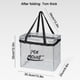 thumbnail image 3 of Caja de almacenamiento plegable Organizador de plástico transparente de 12.5x13.9x9.8" con 20 orificios para colgar - Contenedor plegable para acampar, maletero del automóvil, dormitorio - Caja, 3 of 7