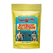 BodyBoost Whole 100% Bovine Colostrum Powder (16oz) with Immunoglobulins for Gut Health, Bone Health, Muscle Building, Immune Strength, and Mental Boost