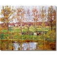 thumbnail image 1 of Ceramic Tile Mural-Theodore Steele Country Painting 322. 30" w x 24" h using (20) 6 x 6 ceramic tiles, 1 of 3