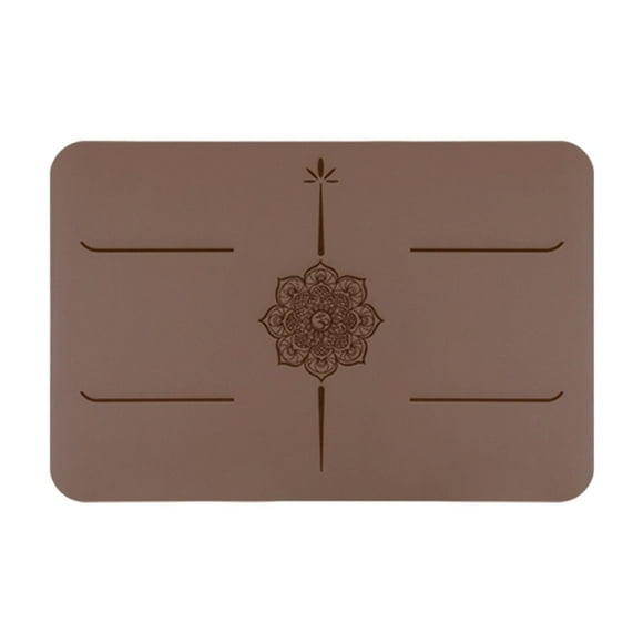 Esterilla de pequeña antideslizante para meditación, gimnasio, rodillas, ejercicios para adultos, flexiones de rodillas, viajes, entrenamiento de Café