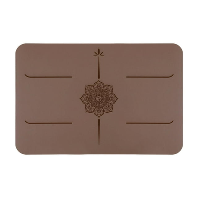 Esterilla de pequeña antideslizante para meditación, gimnasio, rodillas, ejercicios para adultos, flexiones de rodillas, viajes, entrenamiento de Café