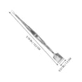 thumbnail image 2 of Dsseng Stainless Steel Facial Pimple Spade Dual-End Blackhead Scraper Tool Metal Pimple Extractor Face Exfoliator Tool Blackhead Pimple Cleaner, 2 of 8