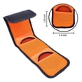 thumbnail image 1 of 1 Pc Portable 3 Pockets Lens Filter Bag Camera Pouch For 82mm ND UV CPL Holder Wallet Case Orange, 1 of 5
