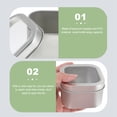 thumbnail image 2 of 15 piezas de latas de metal cuadradas con tapas de ventana de 8 onzas contenedor de lata para la fabricación de velas, 2 of 6