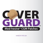 CoverGuard CGM Overpatch | Guardian 4 | Black Full Coverage Design| 25-Count | Waterproof Adhesive | Anti-Fray | Easy Application & Removal | Sensor Protection