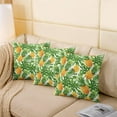 thumbnail image 5 of Cartoon Pineapple Pillow Covers for Home Sofa Bed Couch Fruit Style Throw Pillow Covers for KidsYellow Pineapple Green Leaf Cushion Covers Fresh Pineapple Pillowcases, 18X18 Inches Set of 4, 5 of 6