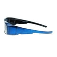 thumbnail image 3 of Womens Rhinestone Rectangular Polarized Fit Over Glasses Sunglasses Blue Black, 3 of 4