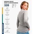 thumbnail image 3 of 𝗕𝗥𝗘𝗔𝗧𝗛𝗔𝗕𝗟𝗘 Merino.tech Women’s Heavyweight Merino Wool Half Zip Top - Thermal Base Layer with Hiking Socks, 3 of 11