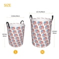 thumbnail image 3 of Sikiie Elephant Print Round Dirty Clothes Basket, Waterproof Standing Foldable Storage Basket, for Laundry Room, Bedroom, Bathroom Storage-Medium, 3 of 6