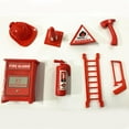 thumbnail image 3 of 8x 1/12 Dollhosue accesorio de contra incendios iños de simución, juguetes educativos para edades tempranas decoraciones d CUTICAT Lucha contra incendios en casas de muñecas, 3 of 5