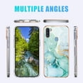 thumbnail image 4 of Compatible with Samsung A11 Case Marble Silicone,Full Body Protection Shockproof Samsung Galaxy A11 Phone Case Thin Hard PC and Soft TPU Pink Cover (Green), 4 of 14