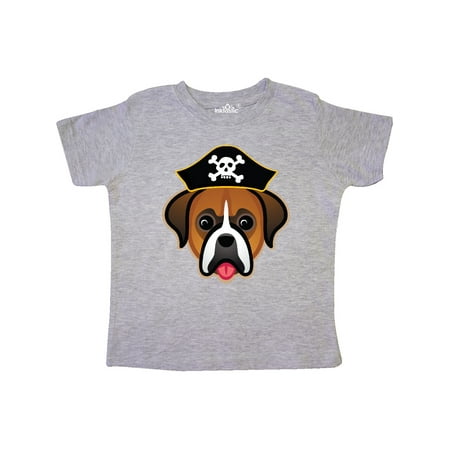 

Inktastic Boxer Dog Funny Pirate Gift Toddler Boy or Toddler Girl T-Shirt