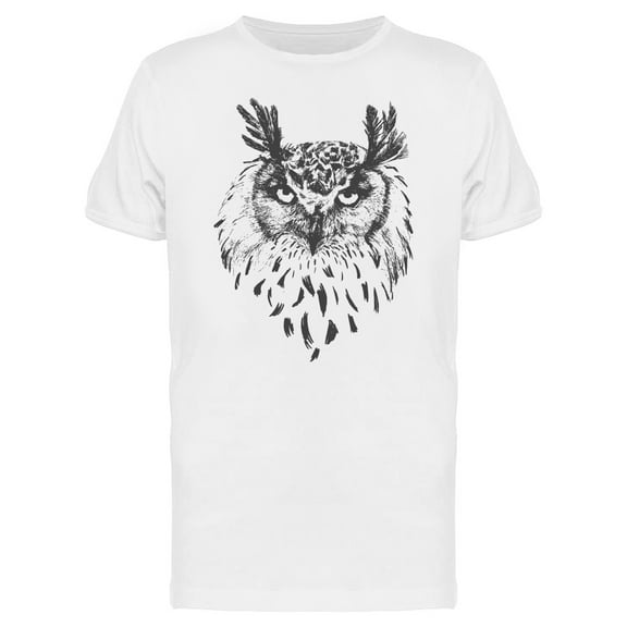 Owl Face Vintage T-Shirt Men -Image by Shutterstock, Male x-Large