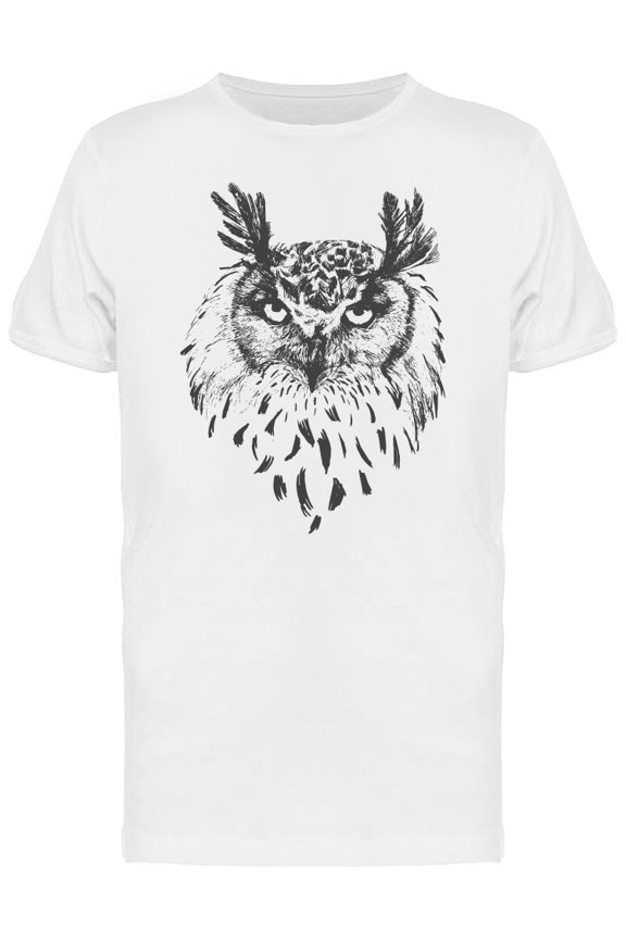Owl Face Vintage T-Shirt Men -Image by Shutterstock, Male Small