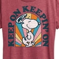 thumbnail image 3 of Peanuts - Keep On - Women's Short Sleeve Graphic T-Shirt, 3 of 6