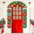 thumbnail image 6 of 3 Pcs Christmas Decoration Outdoor Christmas Porch Sign for Front Yard Hanging Banner Ball, 6 of 7