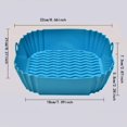 thumbnail image 3 of Square Air Fryer Silicone Baking Tray Square Air Fryer Silicone Multi Color Durable Bake Ware. Set Ceramic with Lids, 3 of 4