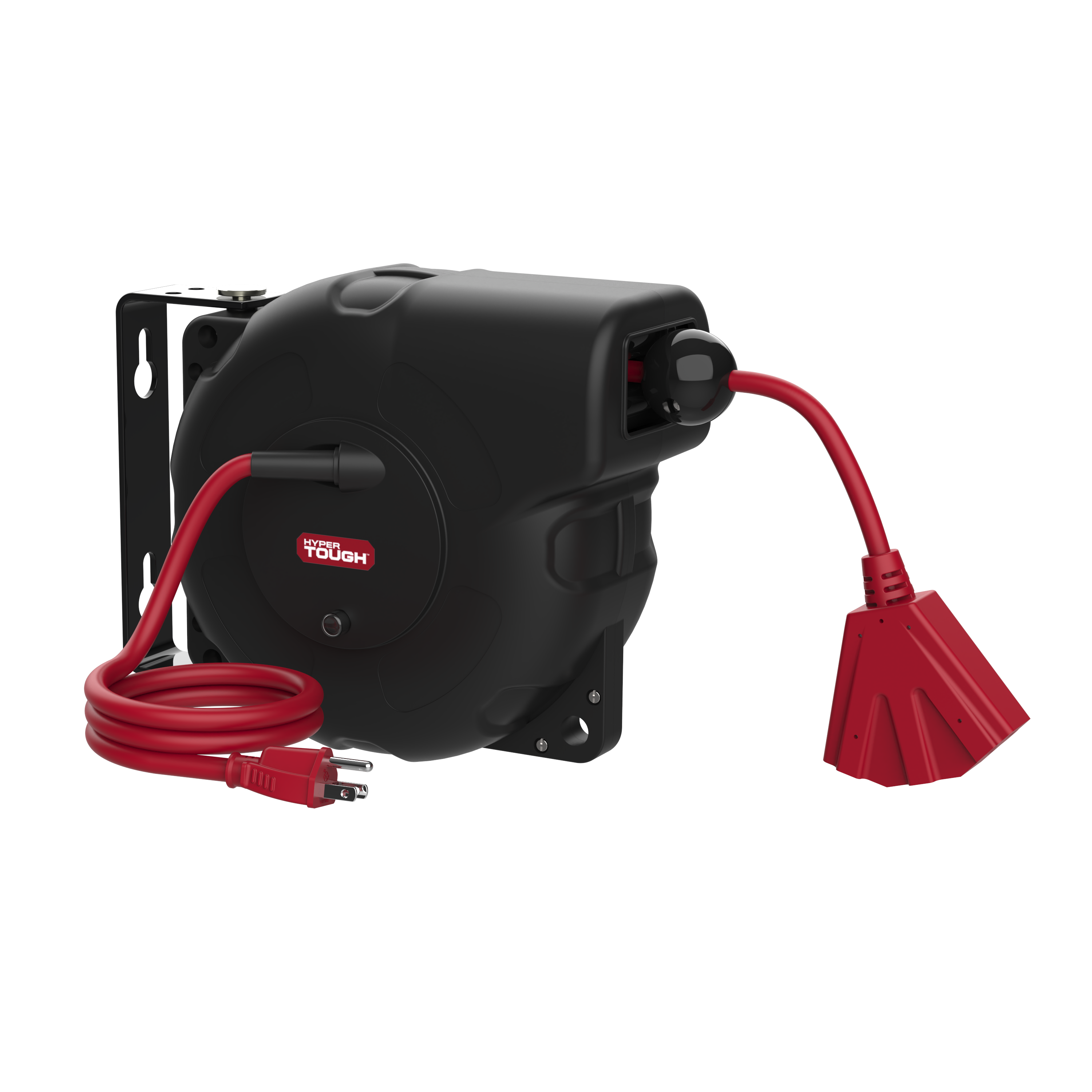 Hyper Tough 33-Foot Auto-Retractable Extension Cord Reel photo 1