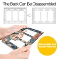 thumbnail image 4 of Yayeee Rocker Switch Wall Plate 1-Gang 4.6"x2.9" Home Decorative Outlet Cover, Flowers Cat, 4 of 6