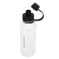 thumbnail image 3 of Botella de agua de 1000ml, gran capacidad, mango ancho, tapa integrada, doble boca, resistente a fugas, taza deportiva para exteriores, color negro, 3 of 5