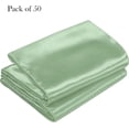 thumbnail image 2 of Pack of 50 Sage Green Satin Chair Sashes Bows 7x108 inches Chair Ribbons Ties for Wedding Party Brithday Anniversary Ceremony Christmas Decor - Sage Green, 2 of 14