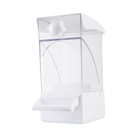 Bird Feeder Cage Accessory Food Bowl Large Capacity Clear Design for Parakeets Canaries Small Birds