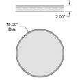 thumbnail image 7 of Access Lighting LED Flush Mount in White with Antique Brushed Brass Color, 7 of 7