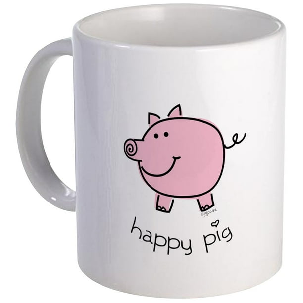 Cafepress Happy Pig Mug Unique Coffee Mug Coffee Cup Cafepress Walmart Com Walmart Com