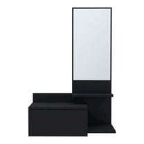 We Have Furniture Floating Hallway Cabinet Lowell, Living Room, Black