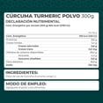thumbnail image 3 of Curcuma Turmeric Especia en Polvo 300 grs PRONAT 100% Puro blanco, 3 of 5