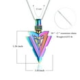 thumbnail image 2 of Constantlife Arrowhead Necklace for Men Cremation Jewelry for Ashes Urn Necklace for Ashes Of Loved One Ash Holder Necklace, 2 of 5