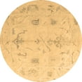 thumbnail image 1 of Ahgly Company Indoor Round Oriental Brown Traditional Area Rugs, 8' Round, 1 of 4