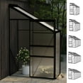 thumbnail image 3 of vidaXL Greenhouse Conservatory Outdoor Garden Plant House Anthracite Aluminum, 3 of 53