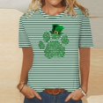 thumbnail image 3 of Camisetas Casuales de Mujer Nueva Moda Impresa Cuello Tripulado Manga Corta, Top Ligero para Diario Y Fiesta, 3 of 4